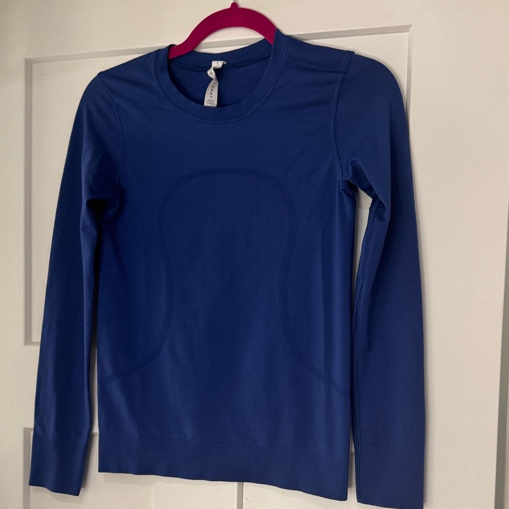 lululemon swiftly Blue Long Sleeve Top